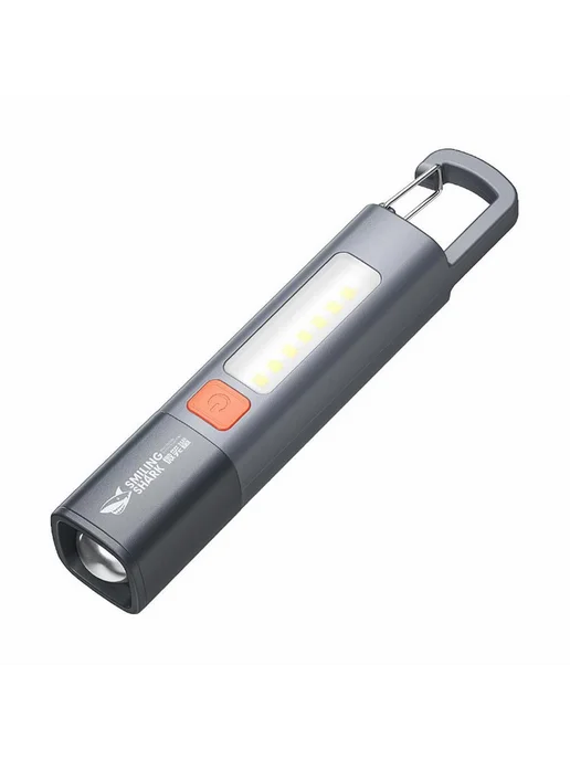 Подводный фонарь серый Фонарик с крючком COB LED 3 режима, серый, фото 2