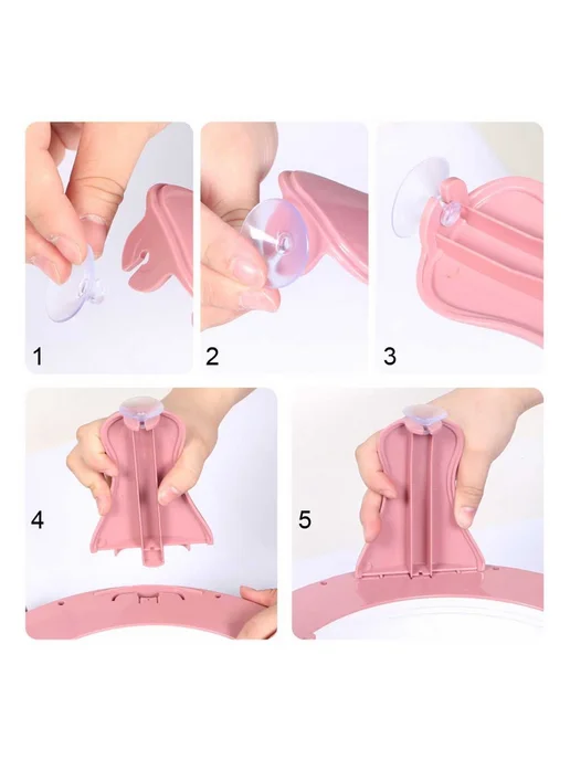 Машинка для вязания 40 игл Розовый ABS пластик, розовый, фото 3