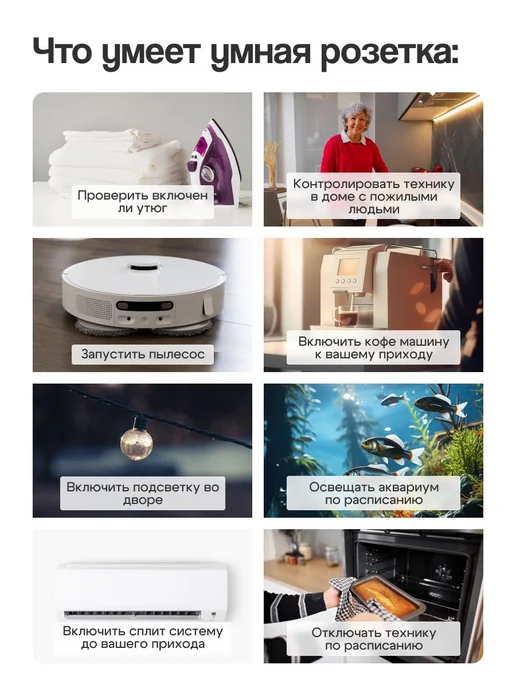 Умная розетка Wi-Fi 2 шт, 2 шт, фото 4