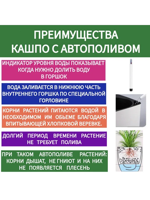 Горшок для цветов 14x14x14 см 1 л 1 шт 1л, 14x14x14 см, 1 л, фото 6