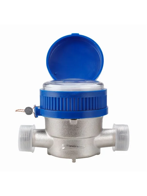 Счетчик воды Ду 15мм 1 "1 2" Латунь Синий Водомерный Счетчик, синий, фото 3