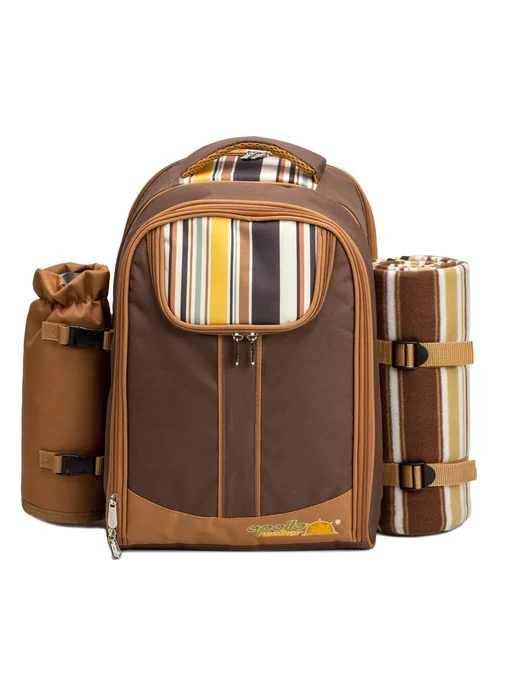 для пикника 22 предм на 4 персоны Коричневый Picnic Set, коричневый, фото 2