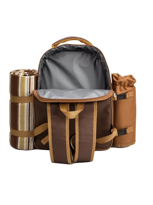 для пикника 22 предм на 4 персоны Коричневый Picnic Set, коричневый, фото 3