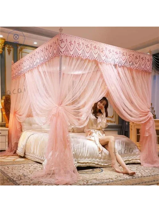 Балдахин д я кровати French palace 2*2 2 м москитной сеткой, 2x2, 2 м, фото 3