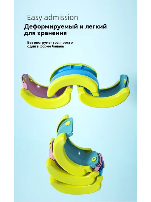 Детский горшок-унитаз с мягким ободком светло-зеленый ГП, зеленый, фото 4