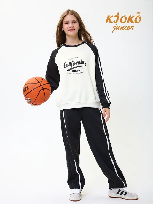KIOKO JUNIOR Спортивный костюм для девочки-подростка, черный, фото 2
