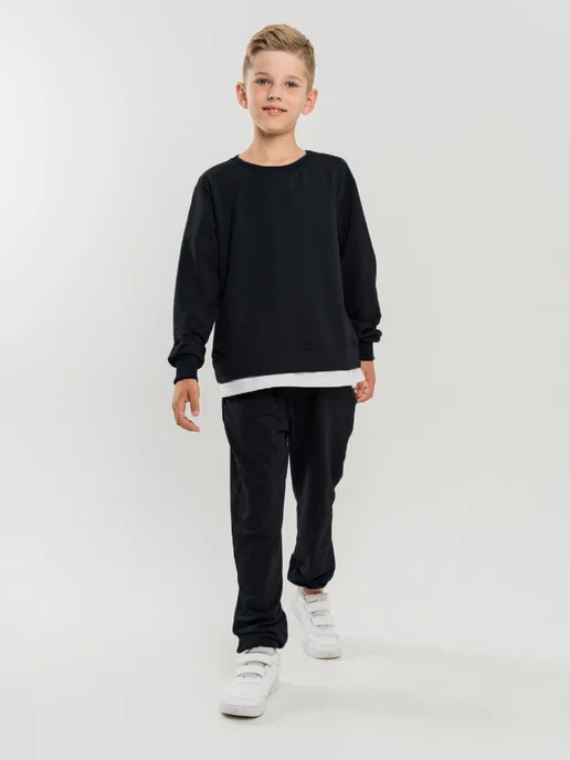 NgocAnh Fashion Подростковый спортивный костюм, черный, фото 2