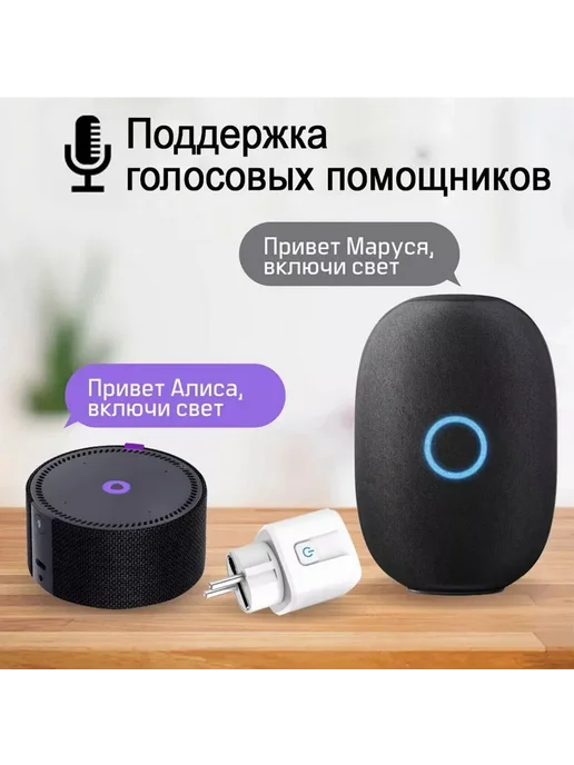 Умная розетка Евровилка 20А Wi-Fi IP20 1 шт Умная, 1 шт, фото 2