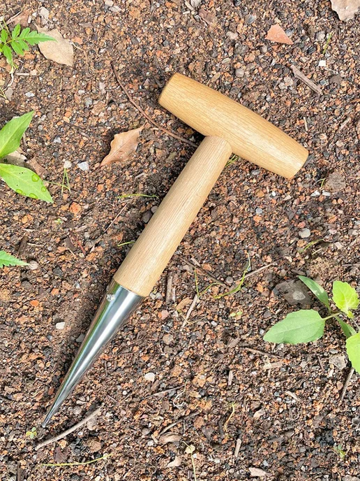 Сеялка ручная Нержавеющая сталь рукоять Дерево 11 5 см, вариант, фото 6