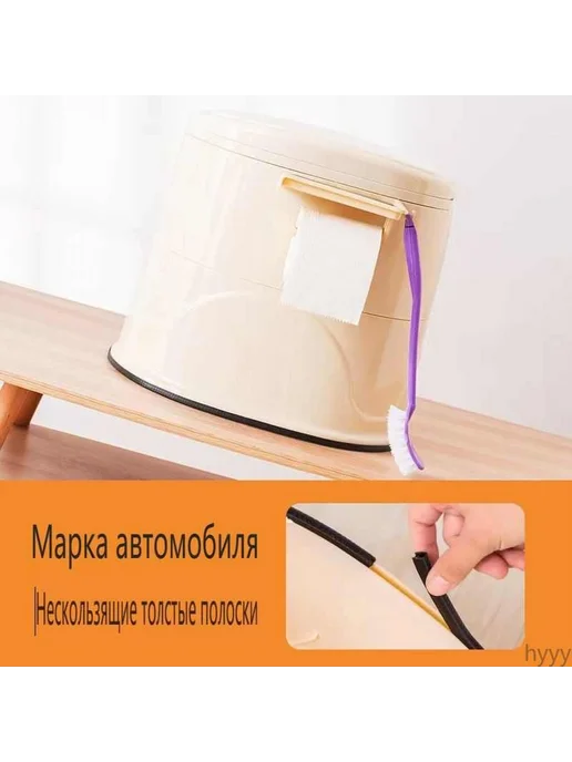 Биотуалет, портативный, для кемпинга, Бежевый, бежевый, фото 8