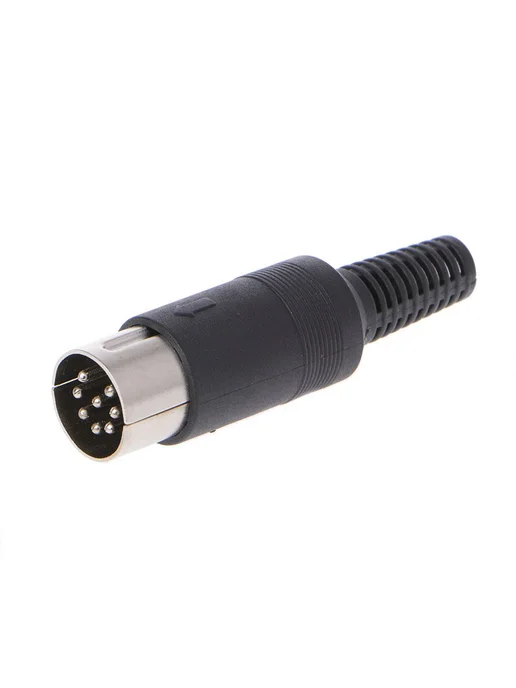 Штекерный кабельный разъем DIN-8PIN Черный DIN-8PIN, черный