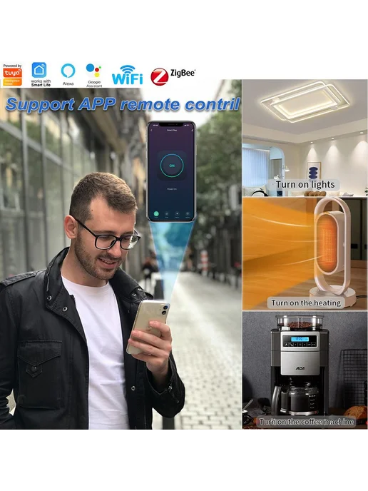 Умная розетка WiF 220В 16А WiF, вариант, фото 4