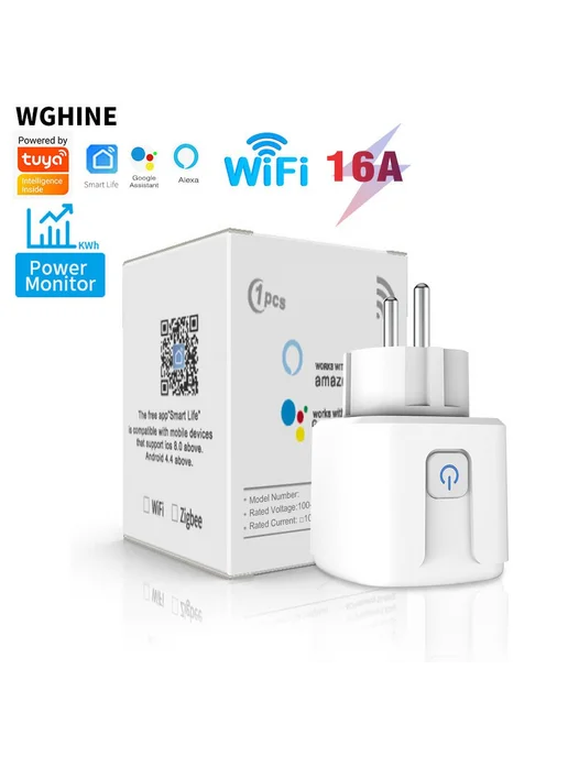 Умная розетка WiF 220В 16А WiF, вариант, фото 5